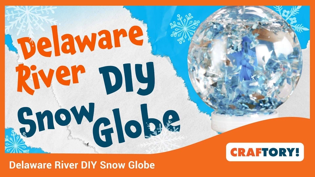 Delaware River Snow Globe