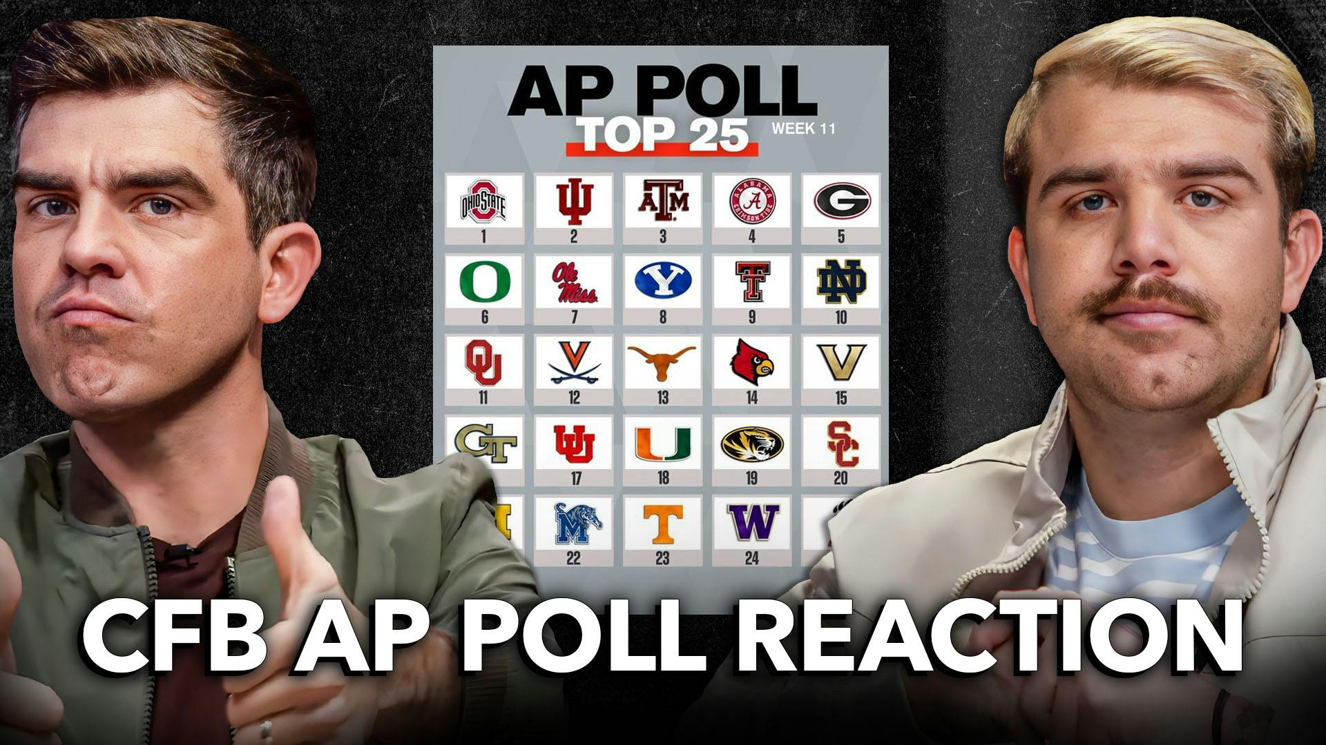 AP POLL REACTION & College Football Week 10 Recap | Crain & Company