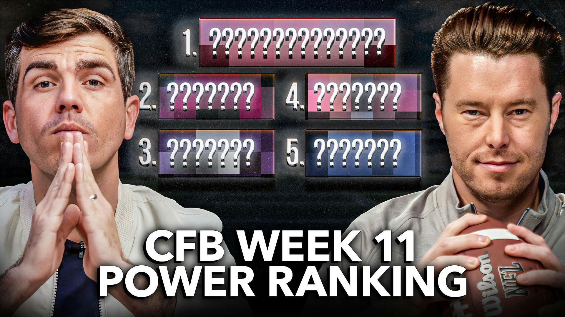 College Football Week 11 Power Ranking | Should Head-to-Head Matter? HEATED DEBATE