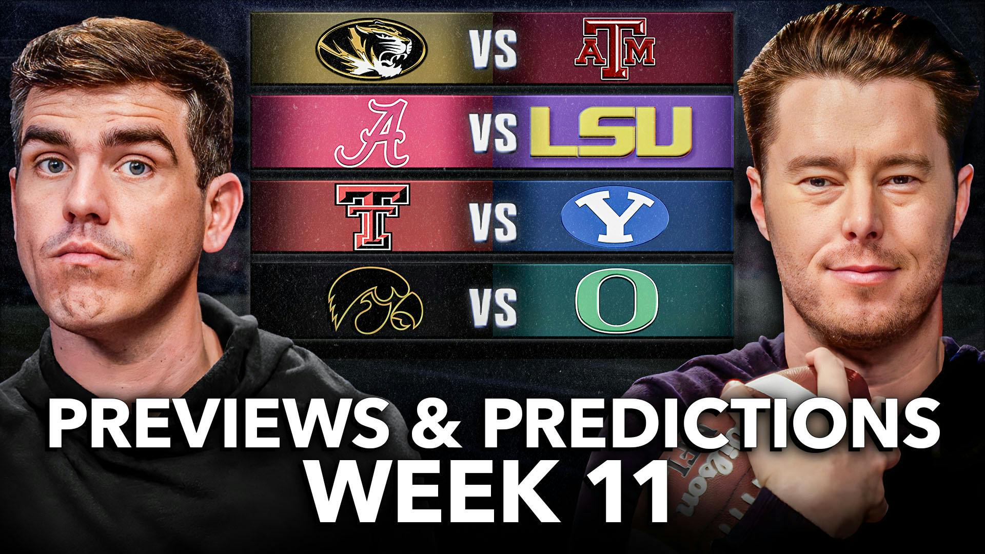 College Football Week 11 Predictions & Best Bets | Alabama v LSU, Missouri v Texas A&M