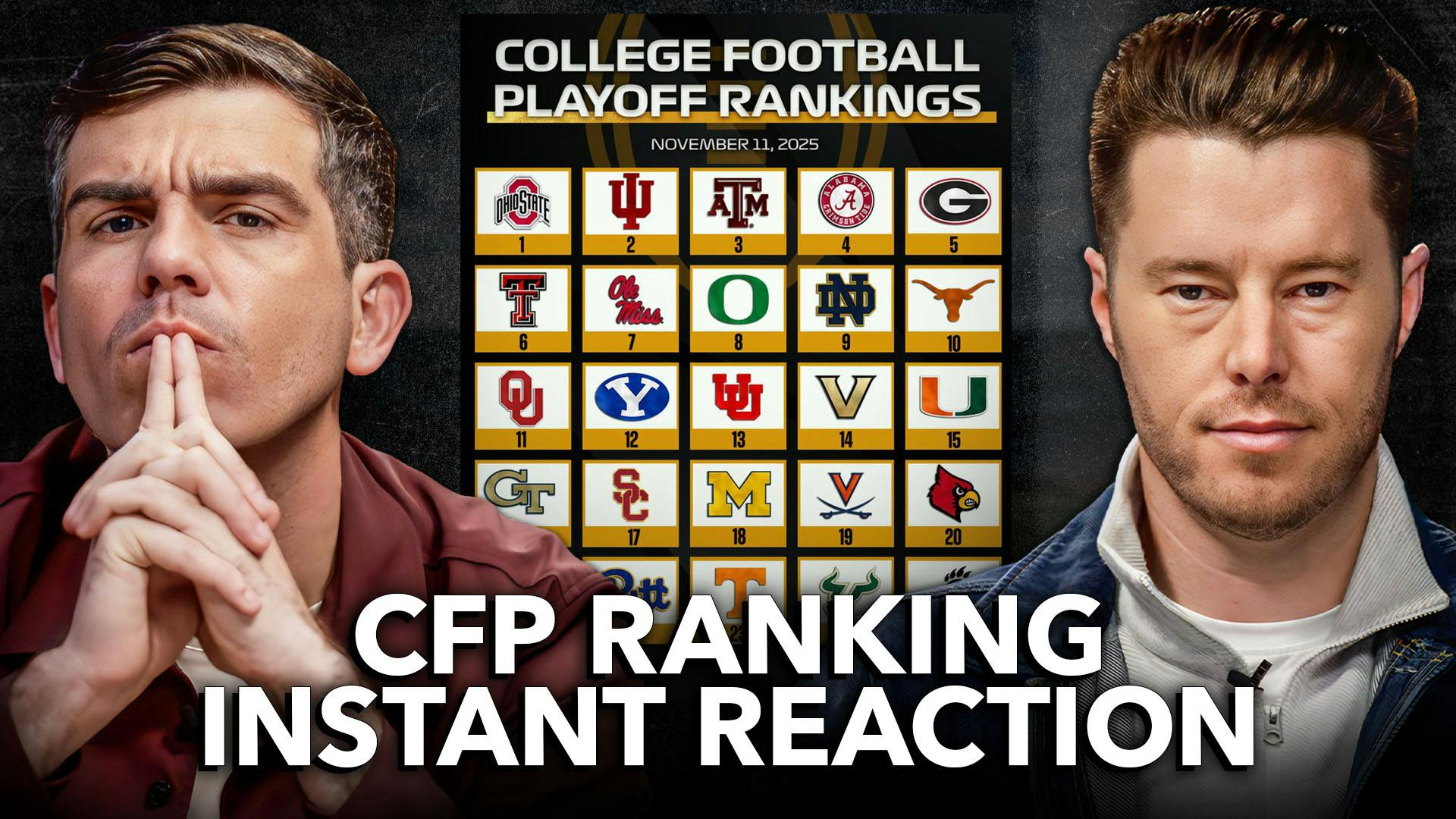 BREAKING: New College Football Playoff Rankings Reveal REACTION