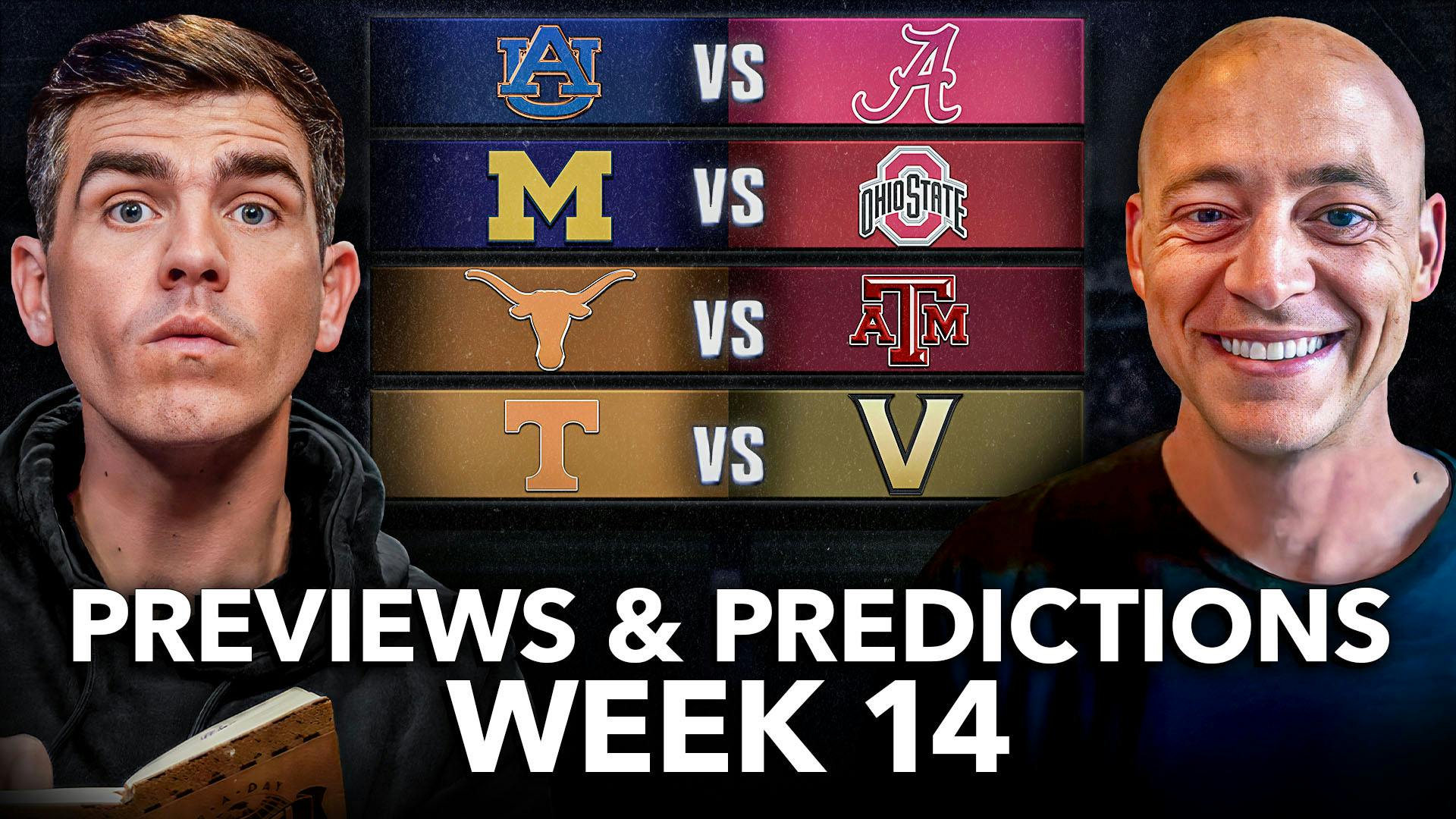 Josh Pate’s RIVALRY WEEK PREDICTIONS | Michigan v Ohio State, Auburn v Alabama