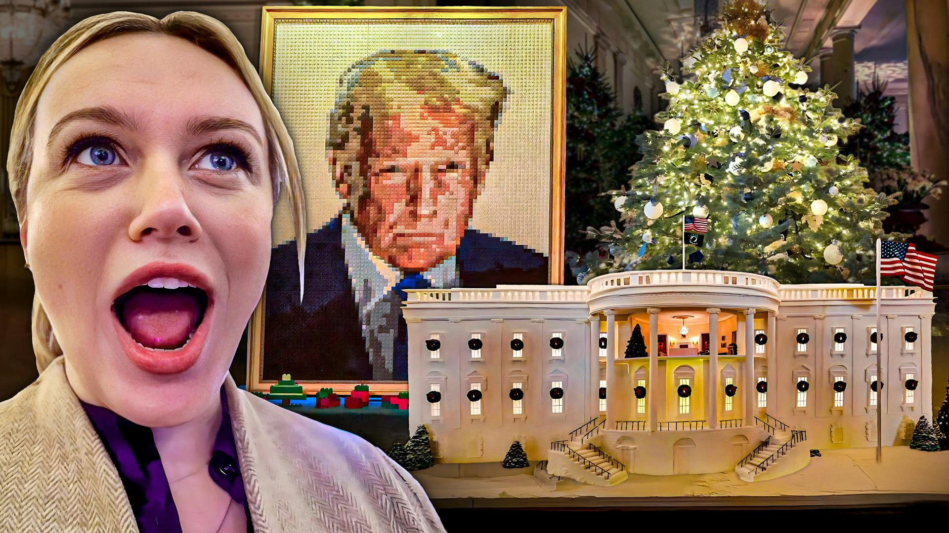 Behind the Scenes at White House Christmas: Lego Wreaths and 6,000-Piece Puzzle Trump | Ep. 57