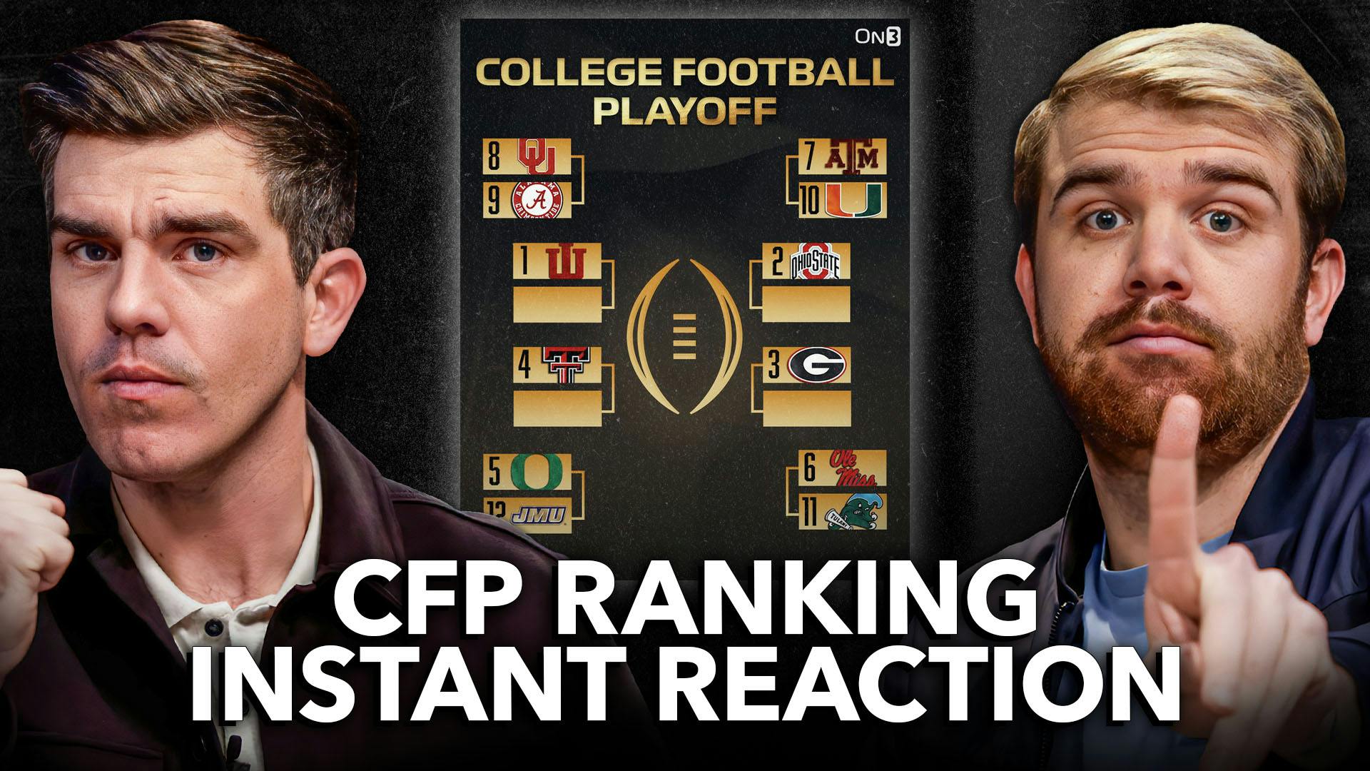 BREAKING: Final College Football Playoff Bracket Reaction | Miami Jumps Notre Dame