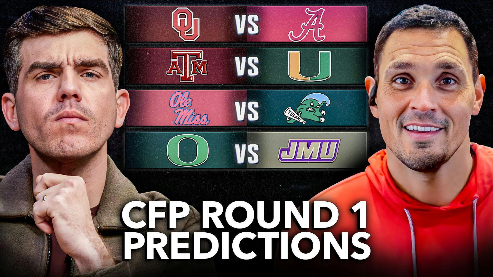 David Pollock’s College Football Playoffs PREDICTIONS | Oklahoma v Alabama, Texas A&M v Miami